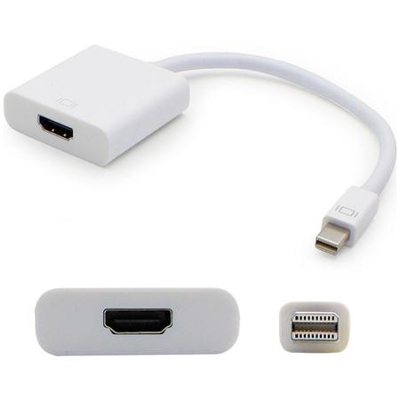 ADD-ON Addon 8In Mini-Displayport Male To Hdmi Female White Adapter Cable MDISPLAYPORT2HDMIW